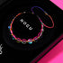 Neonspektrum | Regenbogen-Supernova | Silber | Charmballa-Armband aus Galaxieglas